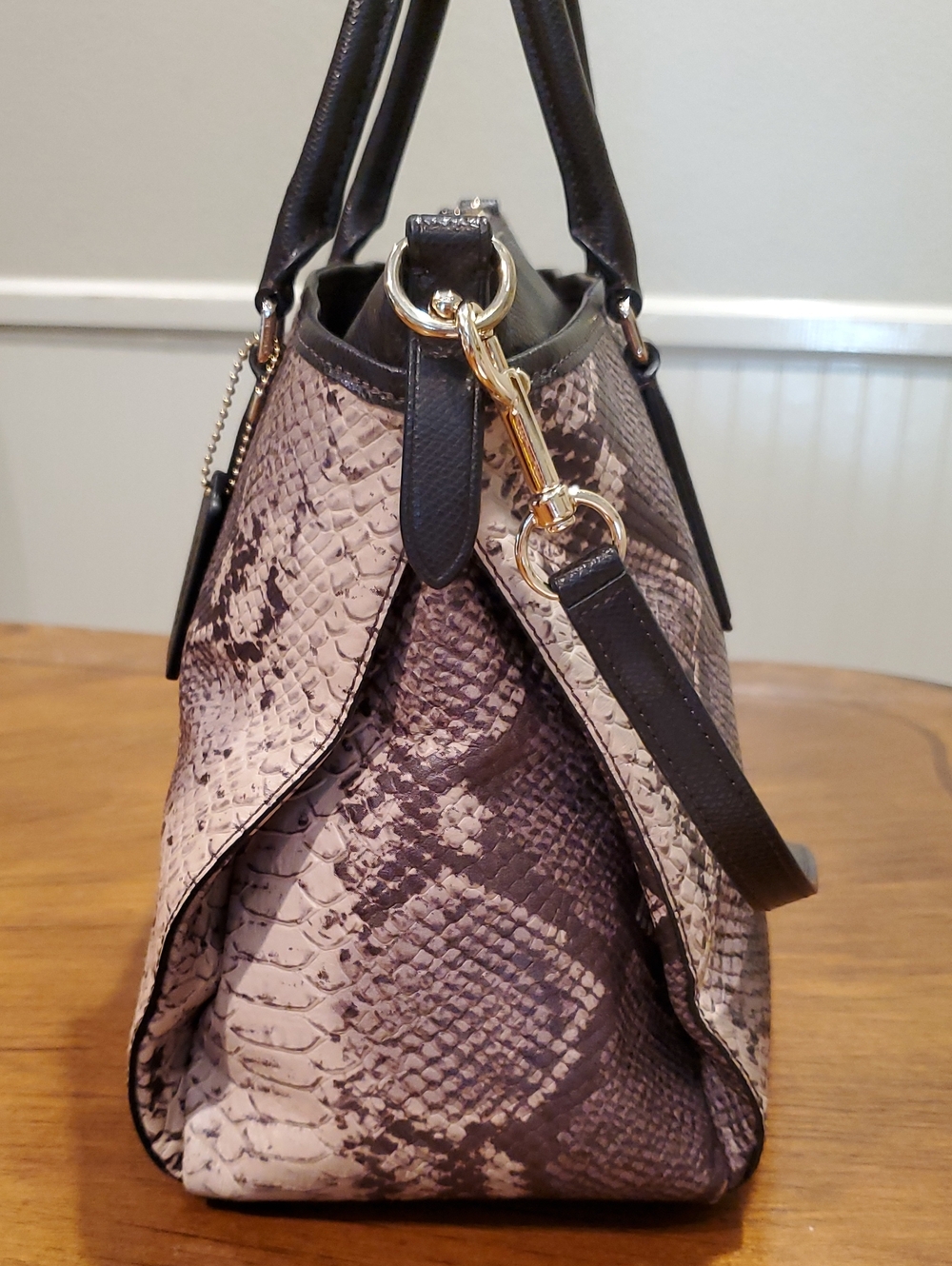 Coach Python Embossed Morgan Satchel - Picture 3 of 16